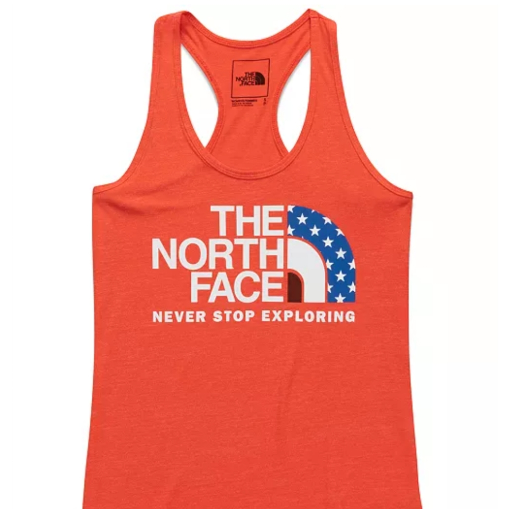 NWT The North Face Orange Tank Top XL